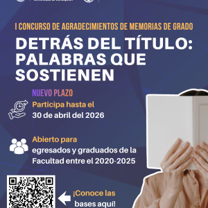 Detrás del título palabras que sostienen